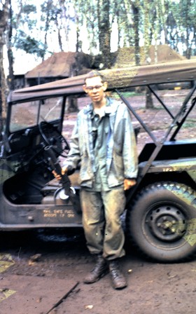 Mike Logsdon with M79 Vietnam After guard QL Jul69